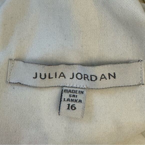 🍁 Julia Jordan Lemon Print Cotton Summer Sundress Mini Dress Lined Ivory Multi - Picture 8 of 14